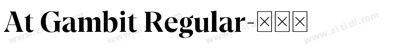 At Gambit Regular字体转换